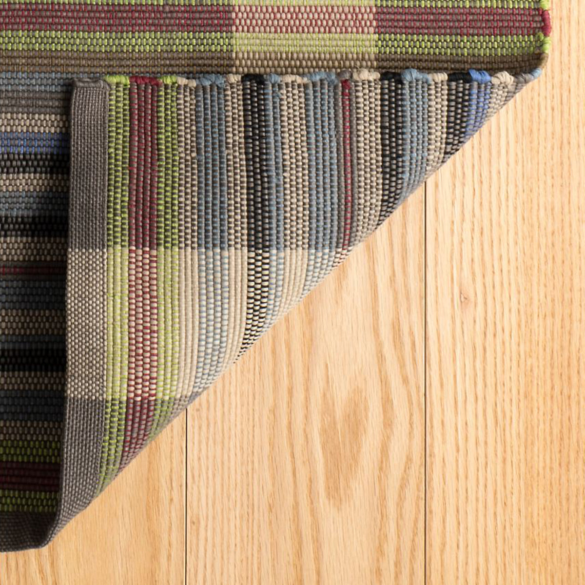 An image of Dash & Albert Swedish Rag Indoor/Outdoor Rug- 2 x 3'