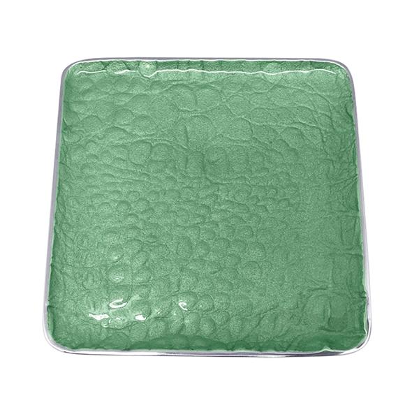 An image of Mariposa Croc Small Square Green Plate