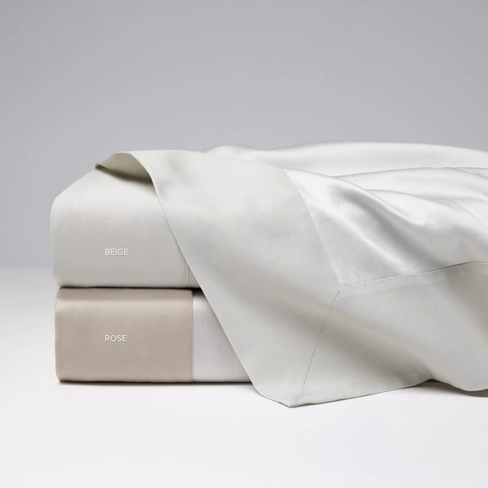 An image of Sferra Larro Rose Full/Queen Flat Sheet