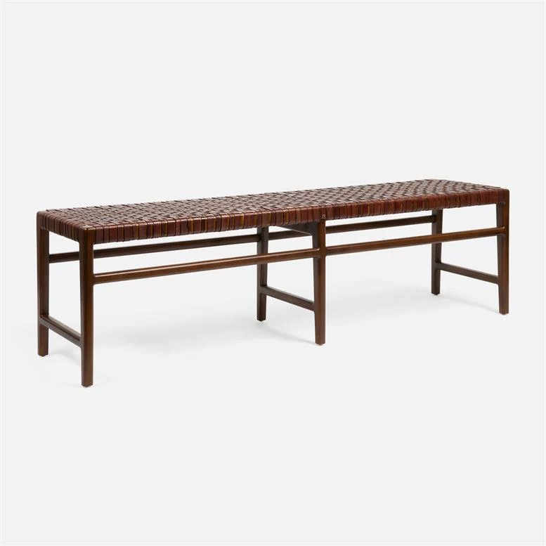 An image of Made Goods Chestnut/Dark Stain Percy Bench