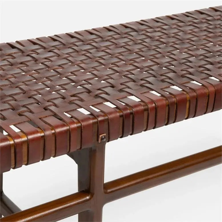 An image of Made Goods Chestnut/Dark Stain Percy Bench