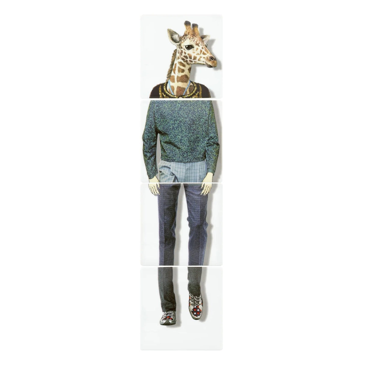 Vista Alegre Love Who You Want Giraffe Coaster - Set of 4