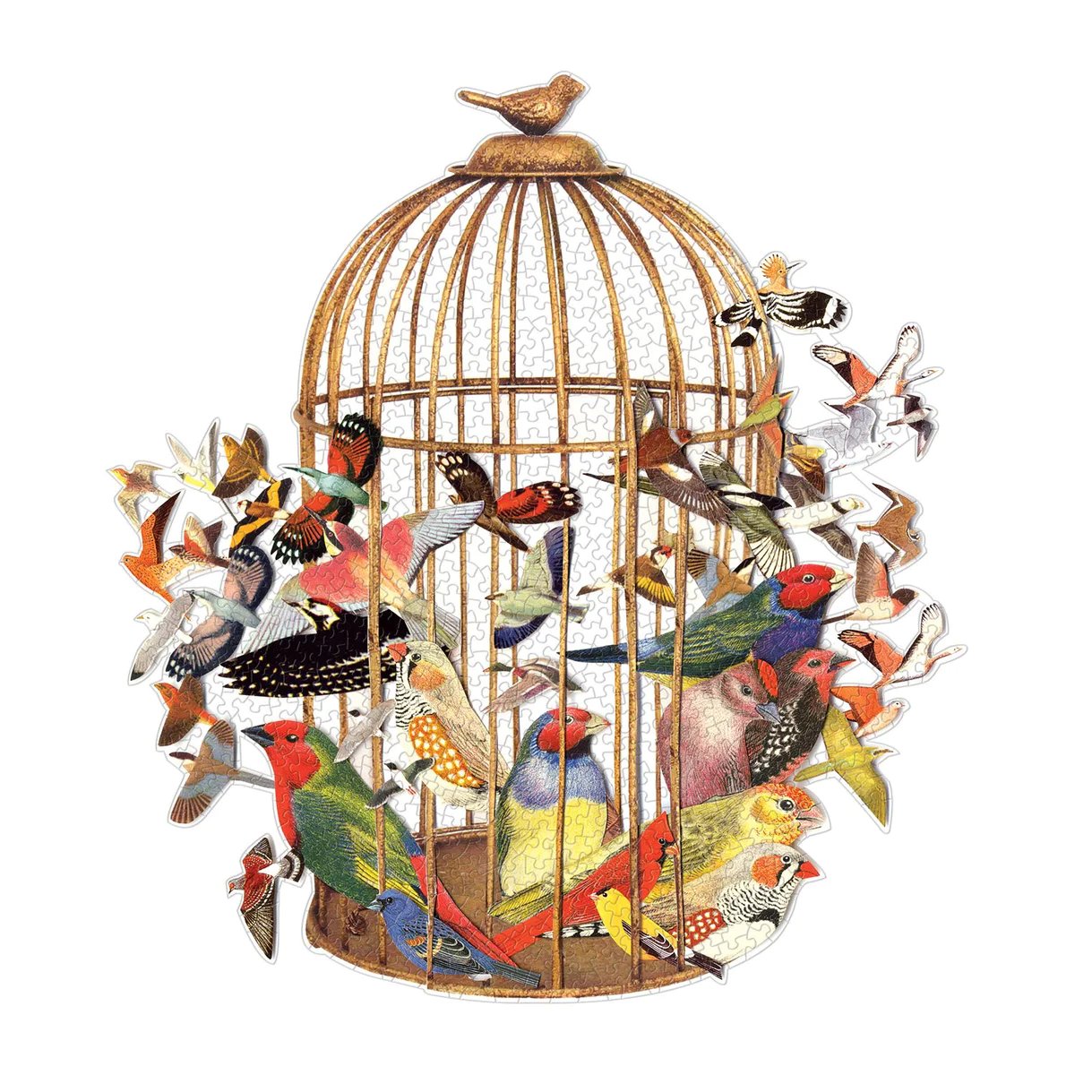 An image of Bouquet of Birds Shaped Puzzle