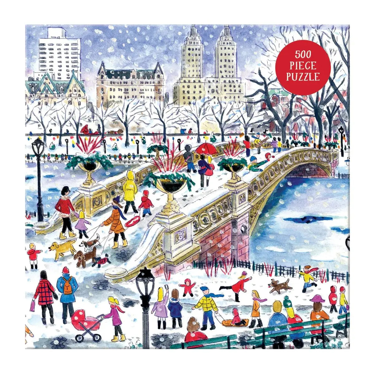 Completed Hachette Michael Storrings Bow Bridge In Central Park Puzzle 1000 pieces