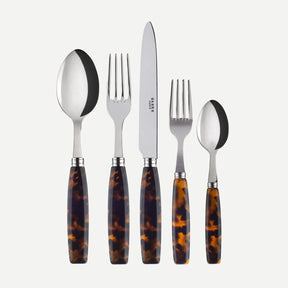 Sabre Djembe Tortoise 5-Piece Place Setting