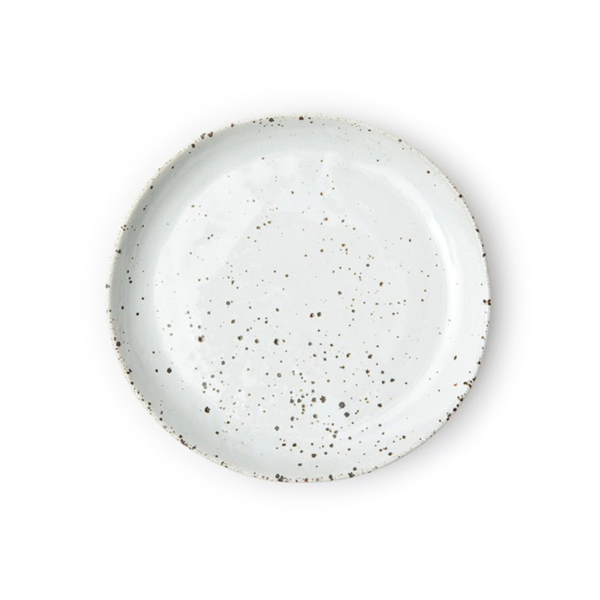 Blue Pheasant Marcus White Salt Glaze Bread Cupcake Plate- Pack of 4