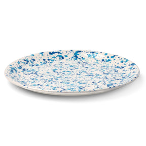Blue Pheasant Sconset Mixed Blue Spongeware Dinner Plate- Pack of 4