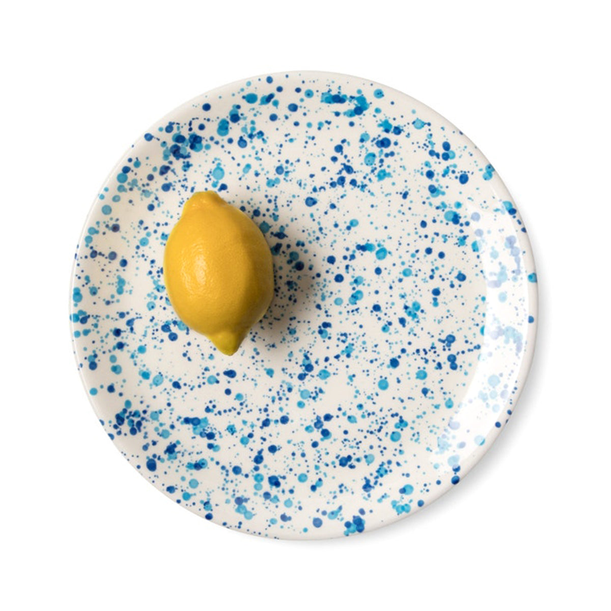 Blue Pheasant Sconset Mixed Blue Spongeware Dinner Plate- Pack of 4