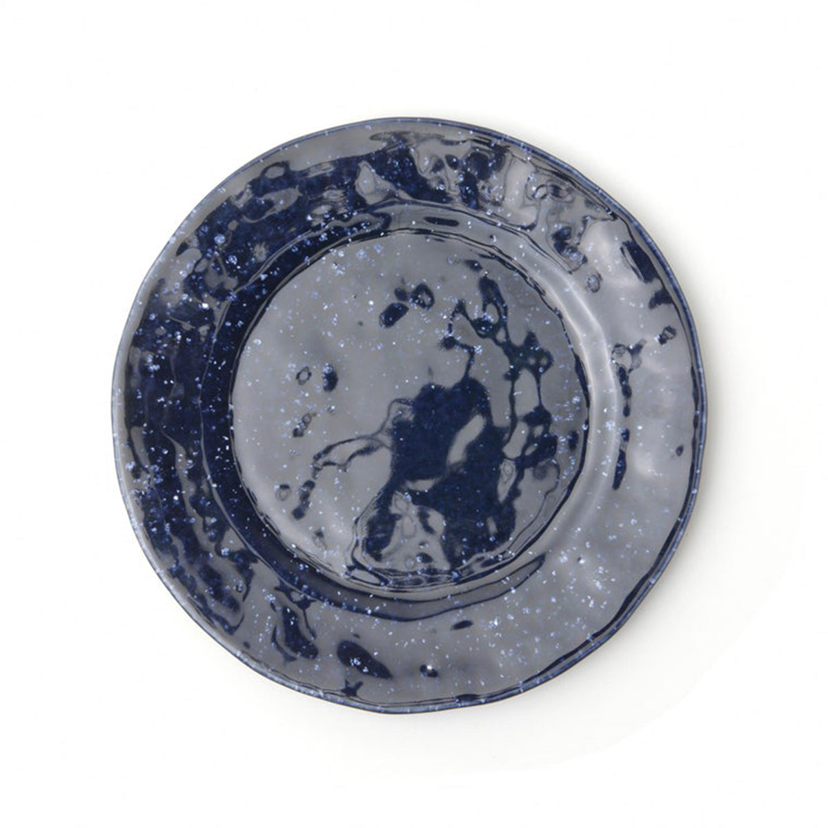 An image of Blue Pheasant Isla Spotted Navy Dinner Plate- Set of 4