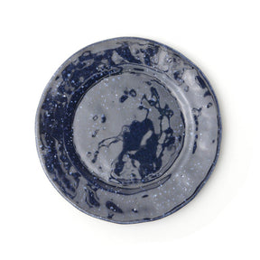 Blue Pheasant Isla Spotted Navy Dinner Plate- Set of 4