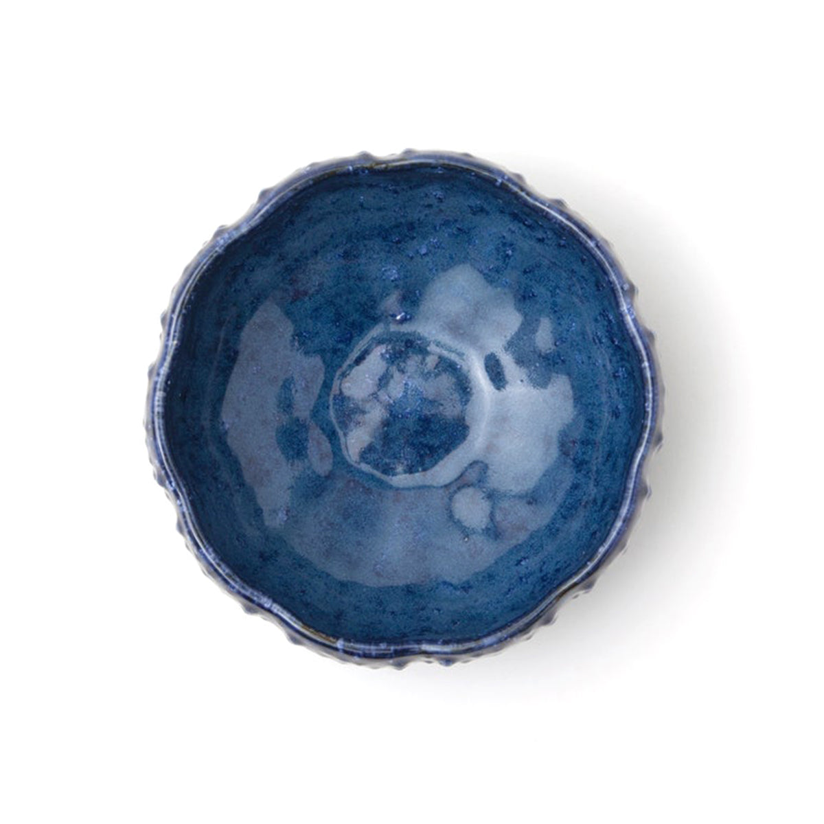 Blue Pheasant Isla Spotted Navy Pasta Soup Bowl- Set of 4