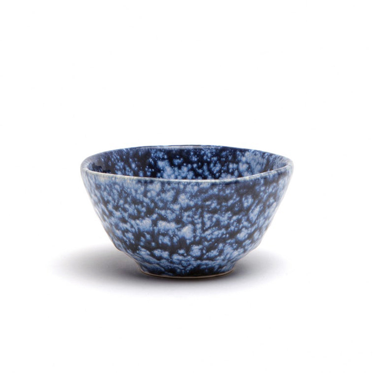 Blue Pheasant Isla Spotted White Navy Cereal Ice Cream Bowl- Pack of 4