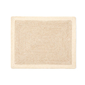 Blue Pheasant Shia Rectangular Placemat Dark Jute Cotton Mix- Pack of 4