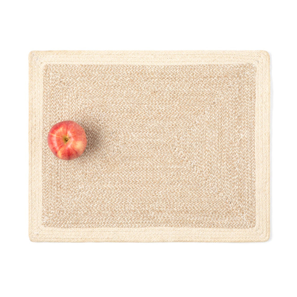 An image of Blue Pheasant Shia Rectangular Placemat Dark Jute Cotton Mix- Pack of 4