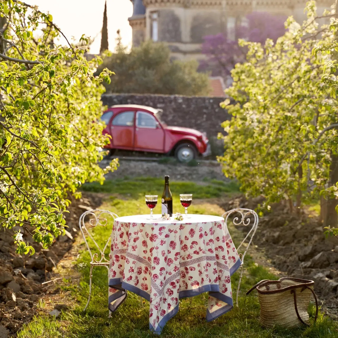 An image of Caravan Cherry Blossom Tablecloth