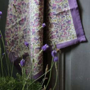 Caravan Lavender Napkin in a room