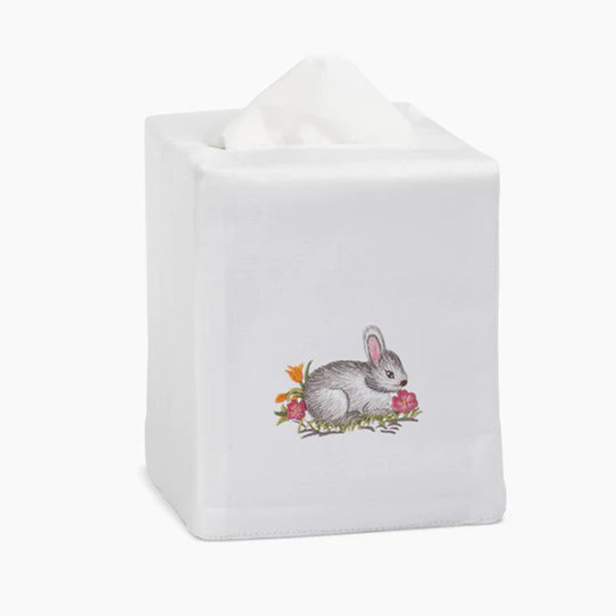 Henry Handwork Bunny Gray Tissue Box Cover