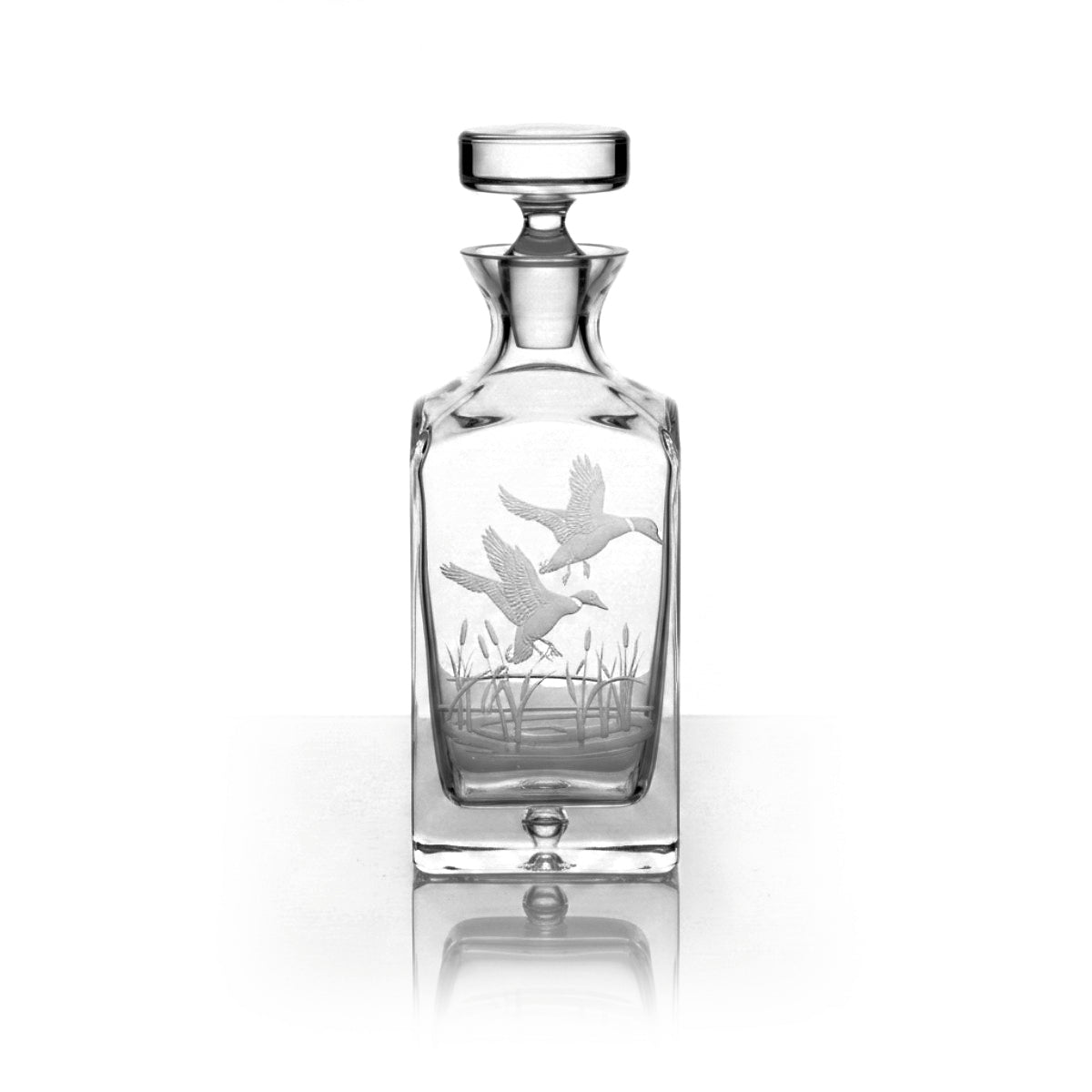 An image of Julie Wear Designs American Ducks Mallards in Flight Decanter