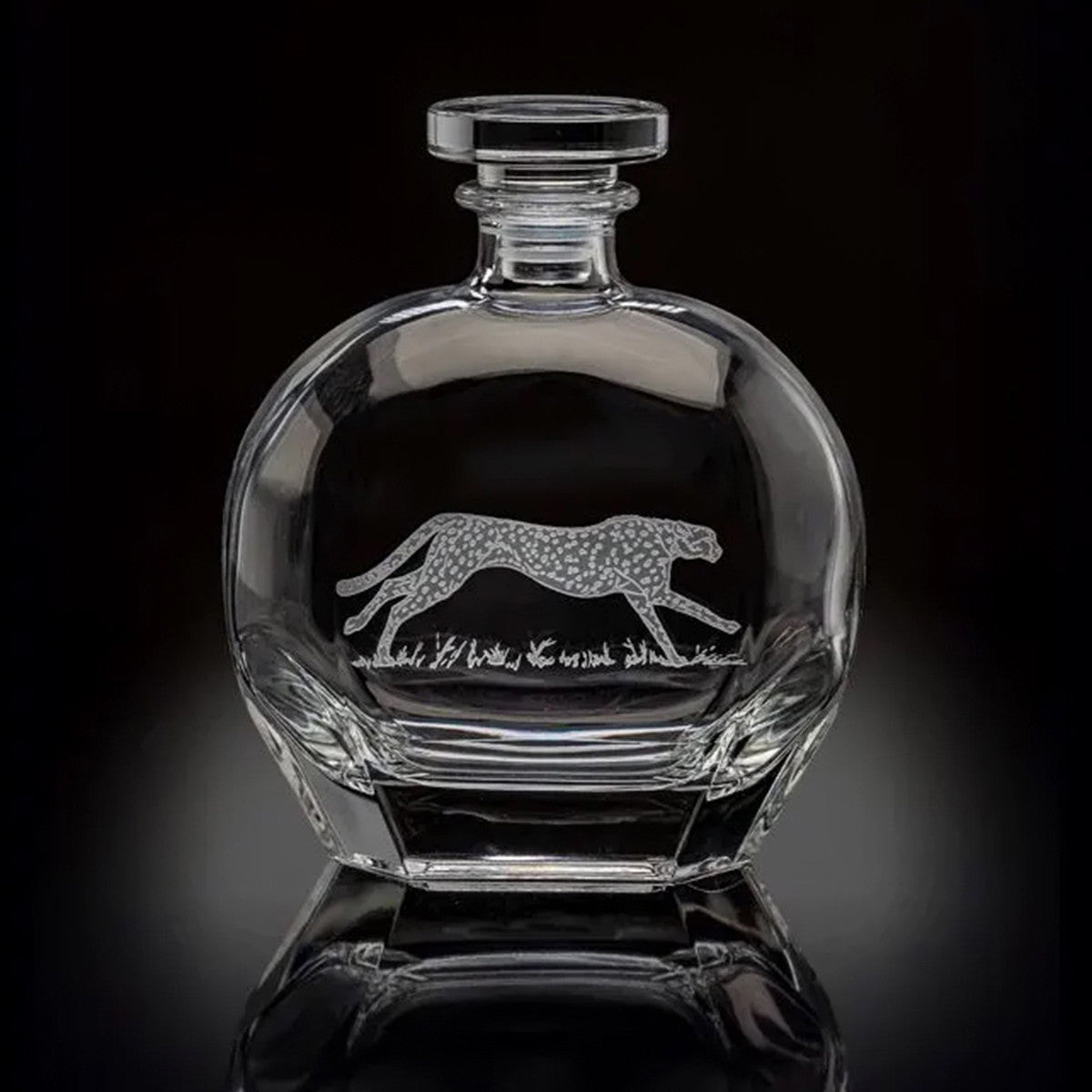 Julie Wear Designs Safari Running Cheetah Decanter