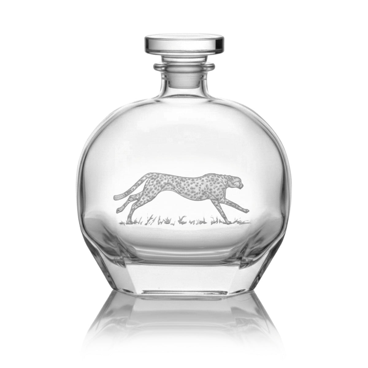 An image of Julie Wear Designs Safari Running Cheetah Decanter