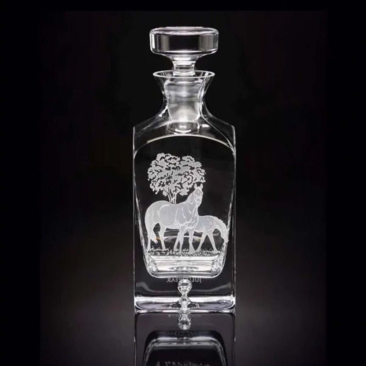 Julie Wear Designs Bluegrass Thoroughbred Square Decanter
