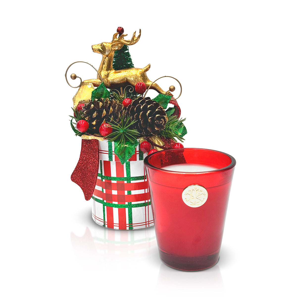 Lux Fragrances Nobel Fir Christmas Gift Box Candle 14 oz