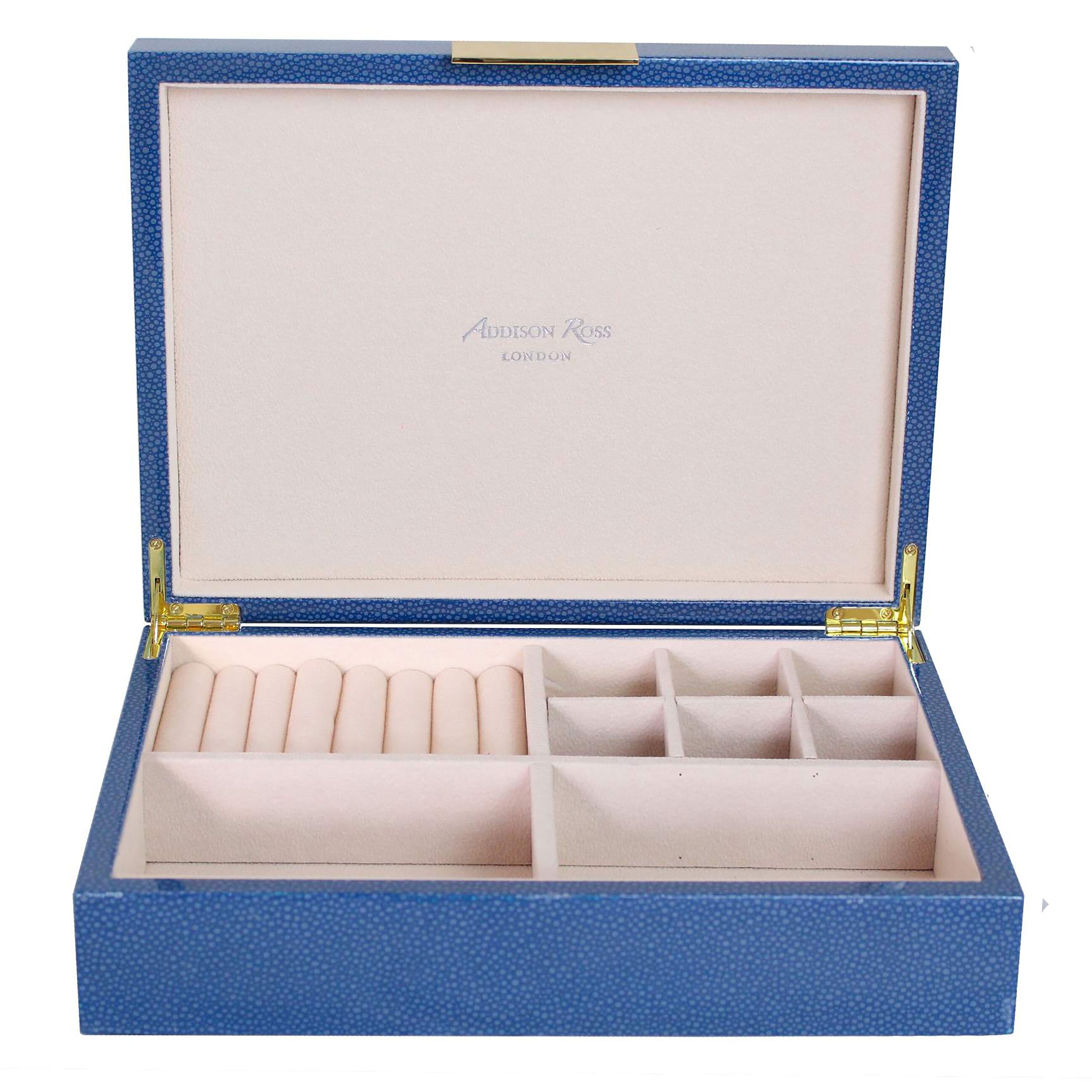 Addison Ross  Box Blue Shagreen Gold J 8x11