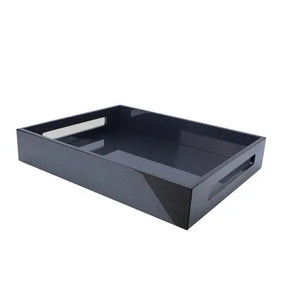 Addison Ross Lacquered Serving Tray in Carbon Fibre