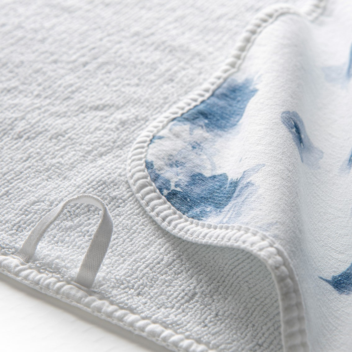 Graccioza Bella Washcloth 12" x 12" - Blue/White