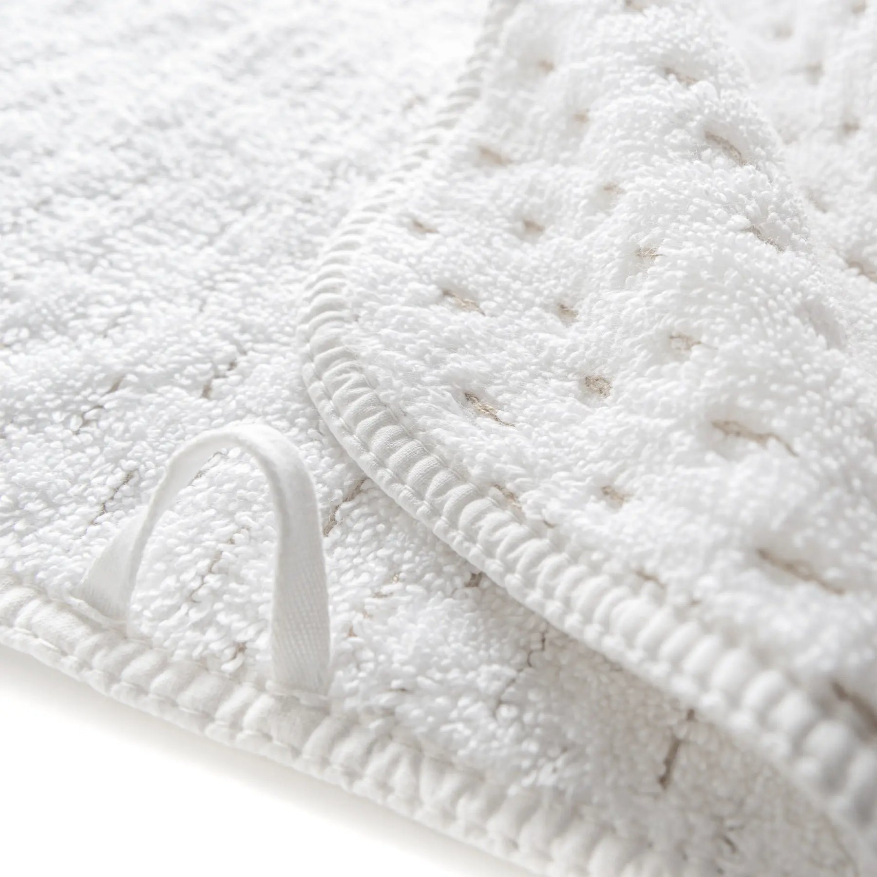 Close up of Graccioza Alice Towel in White