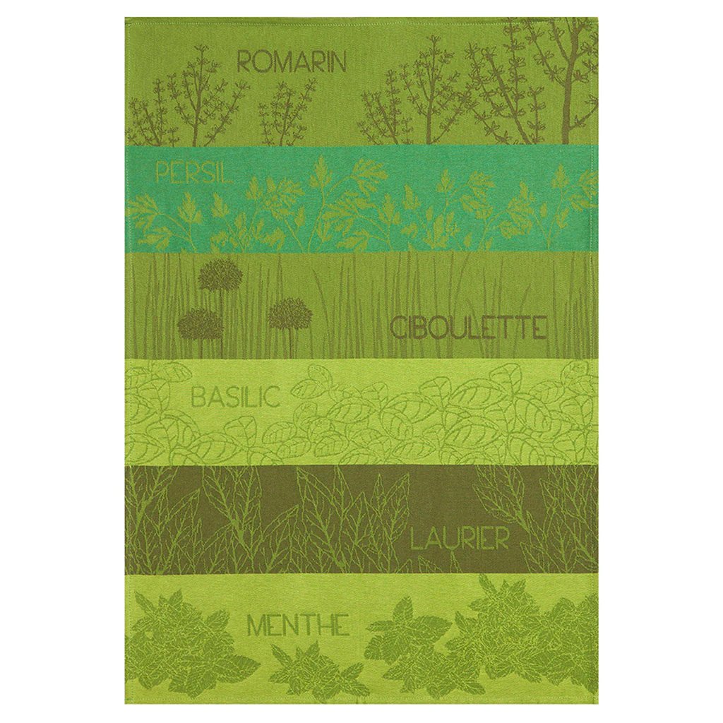 Coucke Herbes Aromatiques Tea Towel