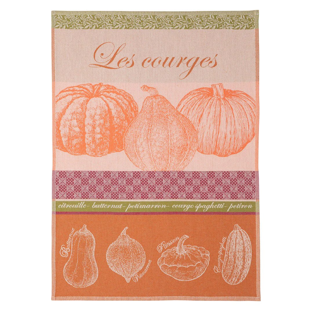 An image of Coucke Courges Tea Towel
