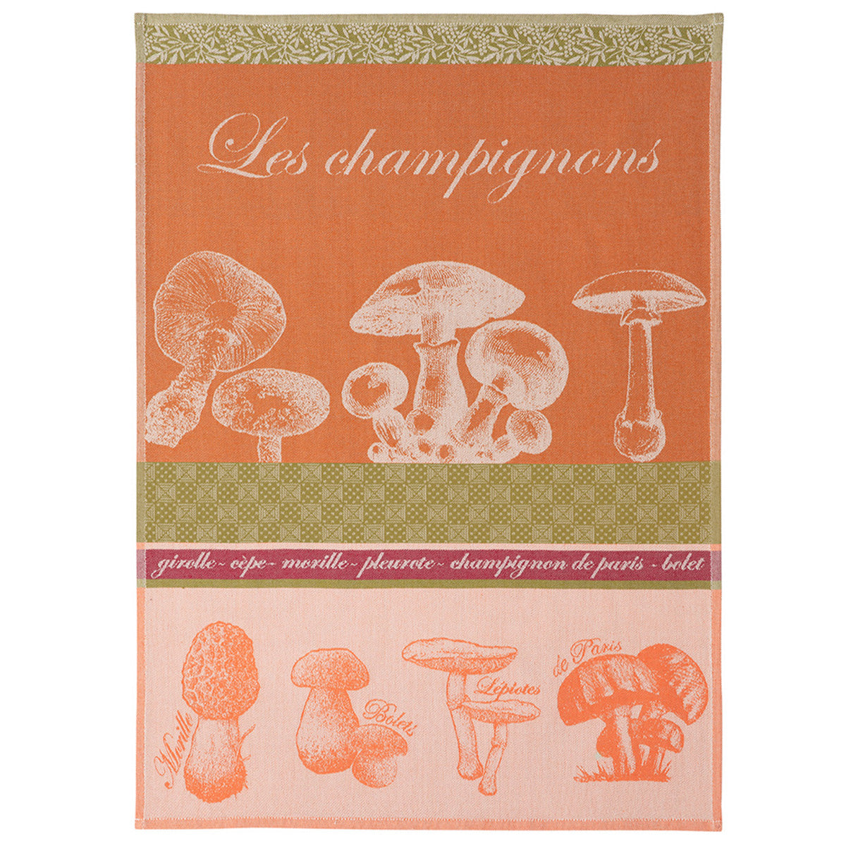 An image of Coucke Mushrooms Tea Towel