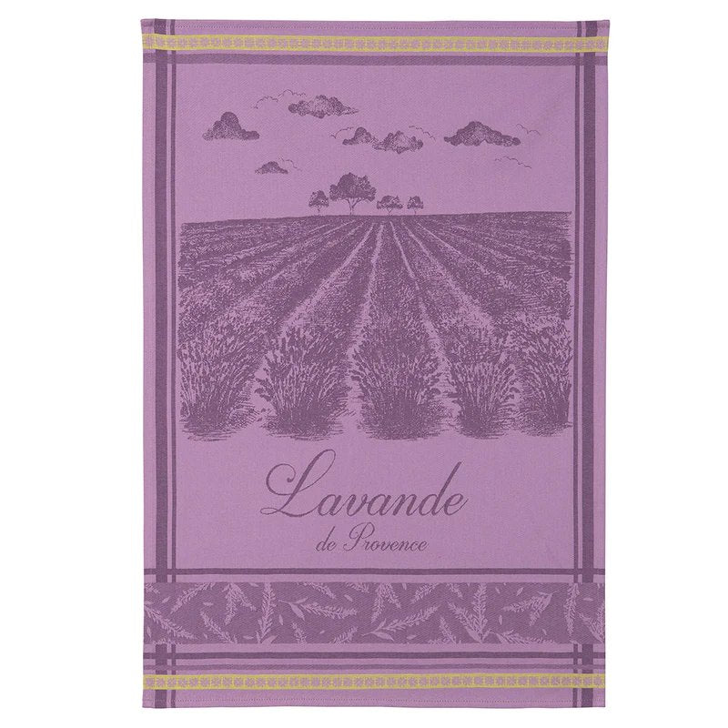 An image of Coucke Champs de Lavande Tea Towel