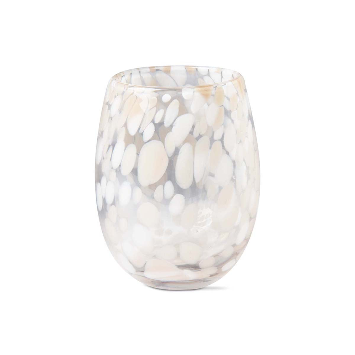 Tag Confetti Stemless Wine Glass