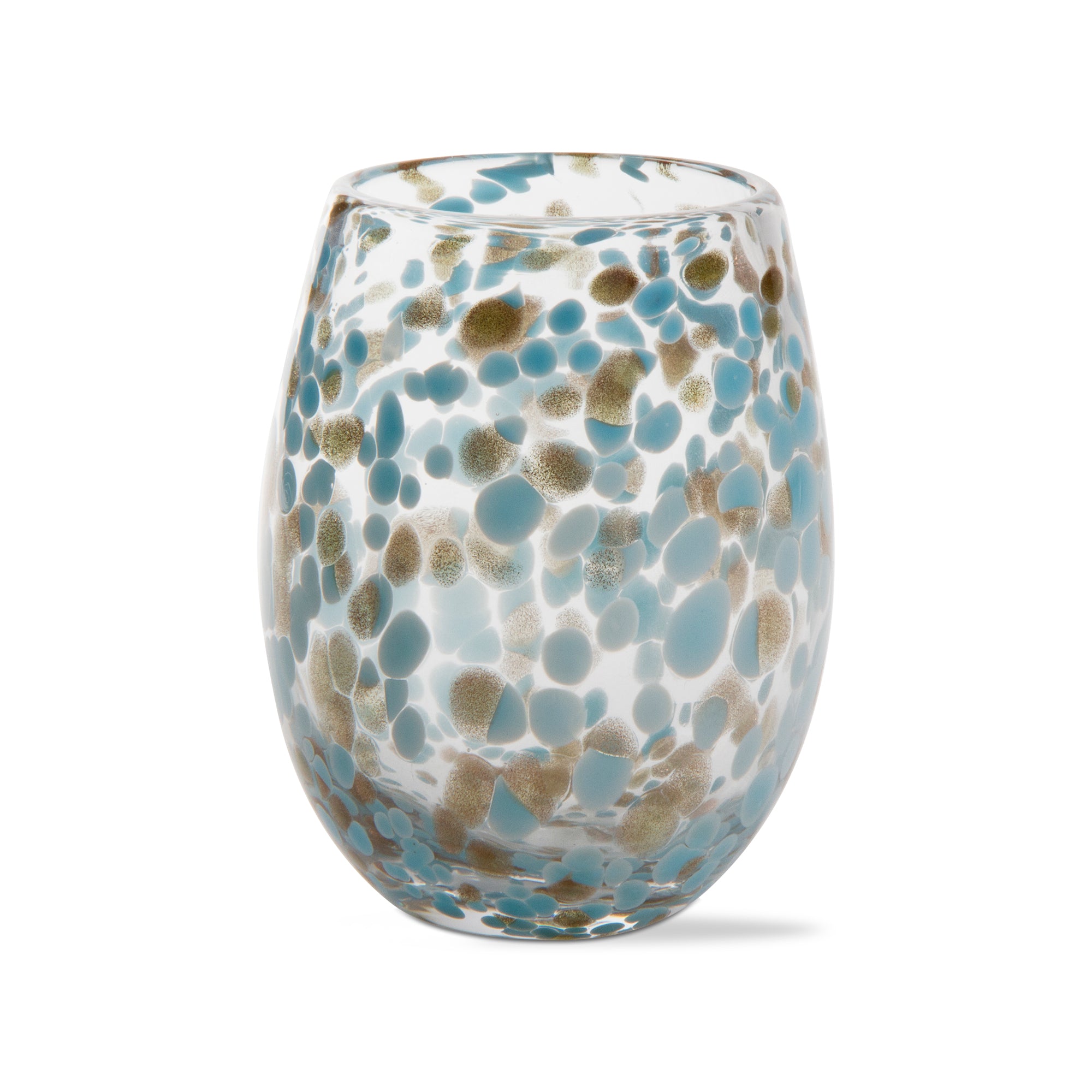 Tag Confetti Stemless Wine Glass