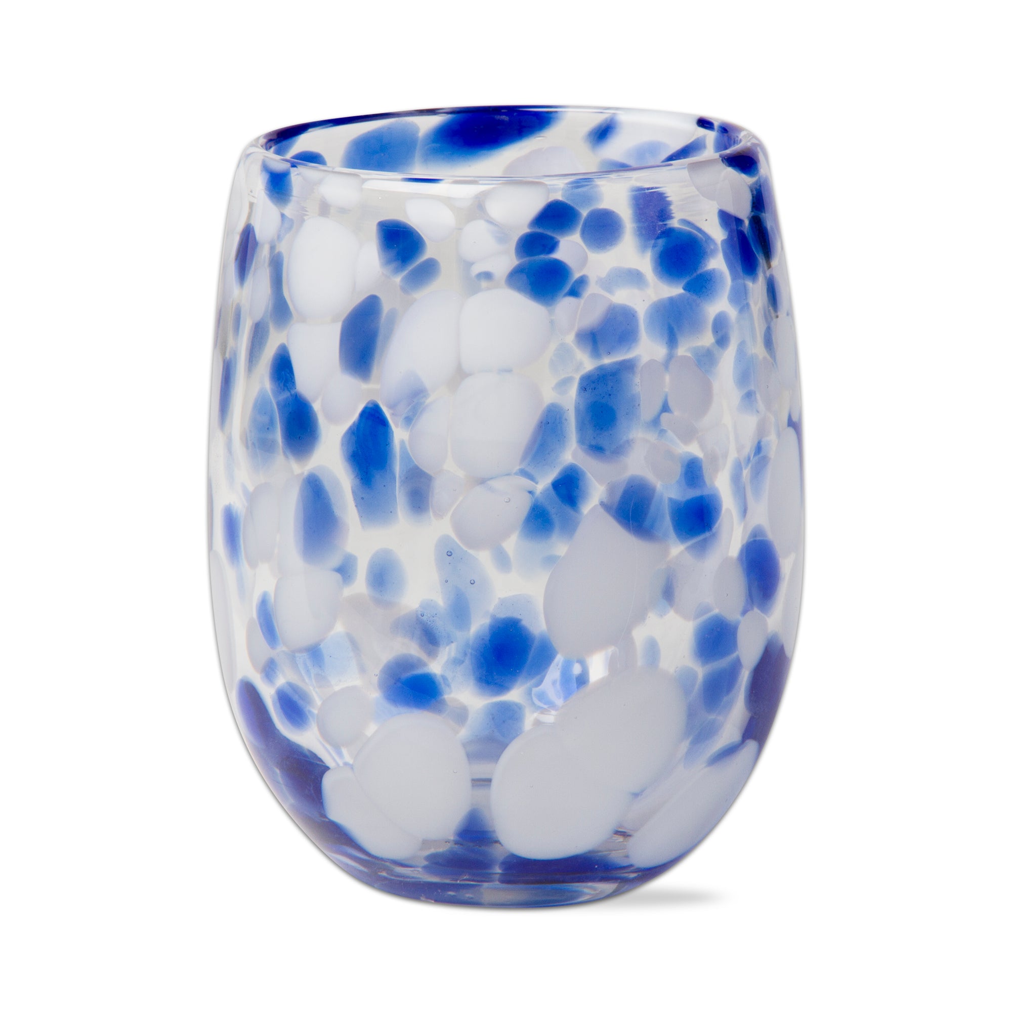 Tag Confetti Stemless Wine Glass