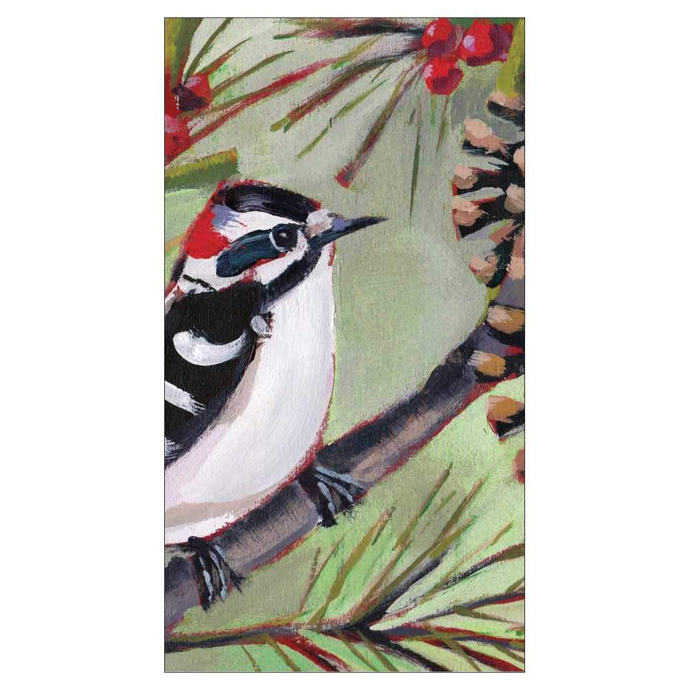 An image of Paper Design Products Winter Bird Musee Guest Towel