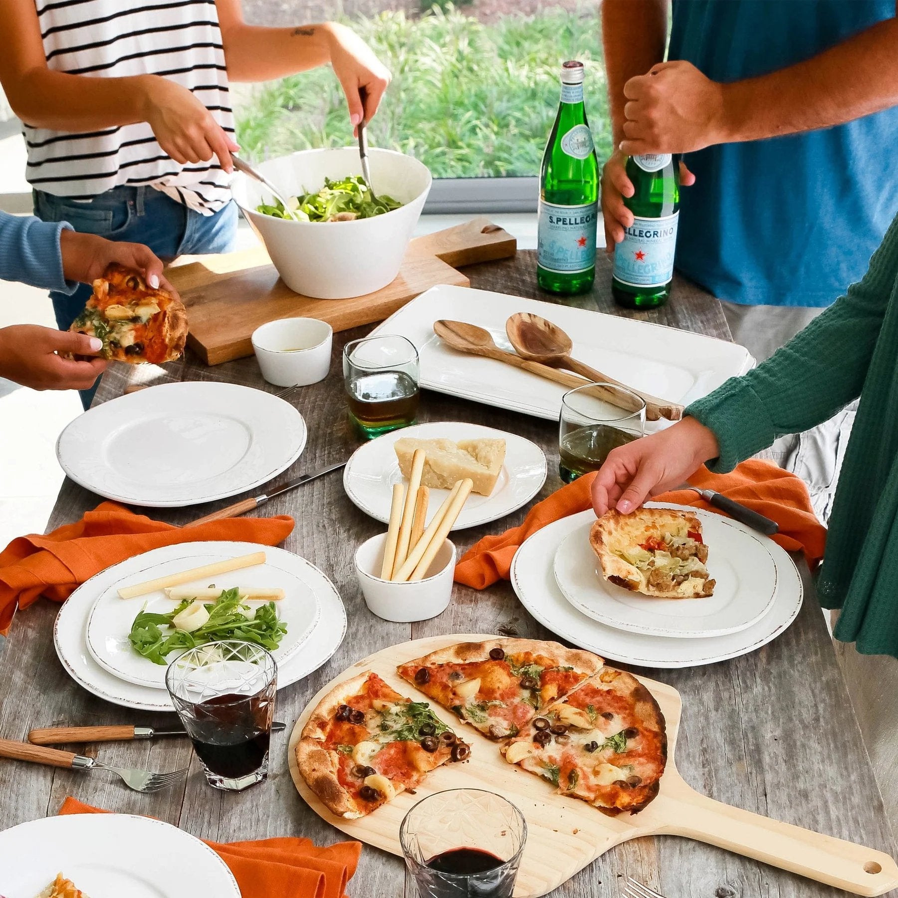 An image of Vietri Lastra Melamine , Rectangular Platter