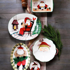 Vietri Old St. Nick Cocktail Plates - Set Of 4