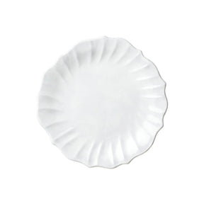 Vietri Incanto Ruffle Salad Plate - White