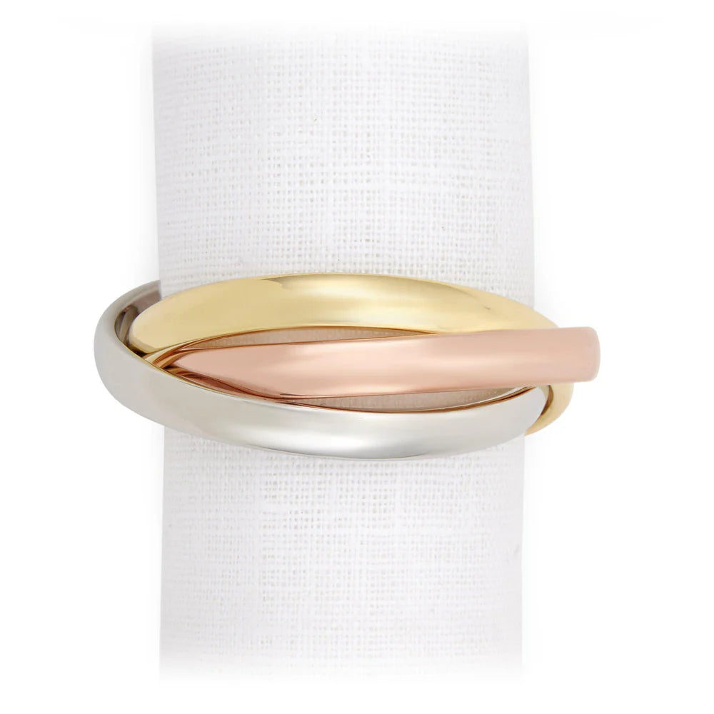 L'Objet Three-Ring Jewels Napkin Ring - Set of 4