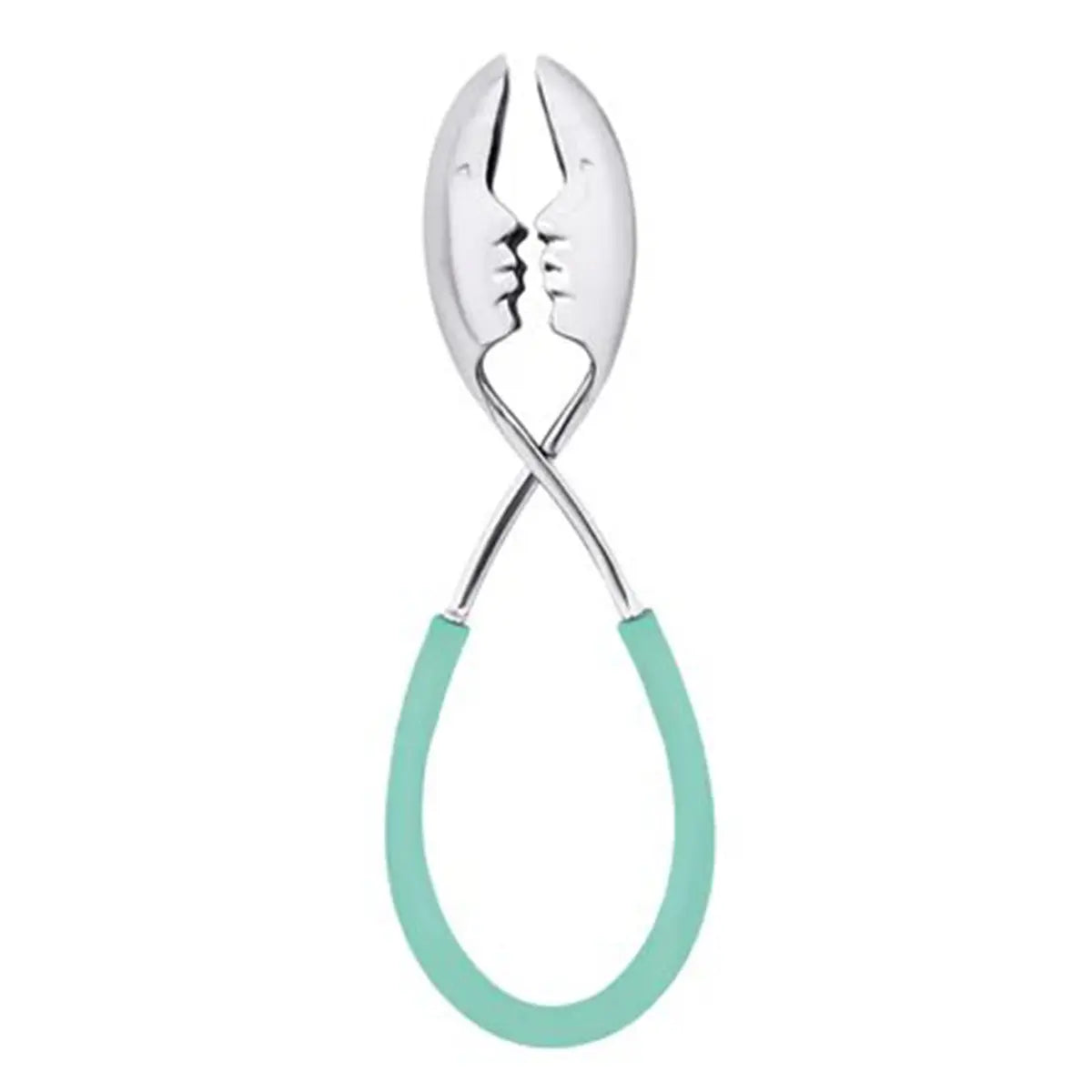 An image of Casa Bugatti Molla Kiss Colored Polypropylene with Chrome Salad Tongs