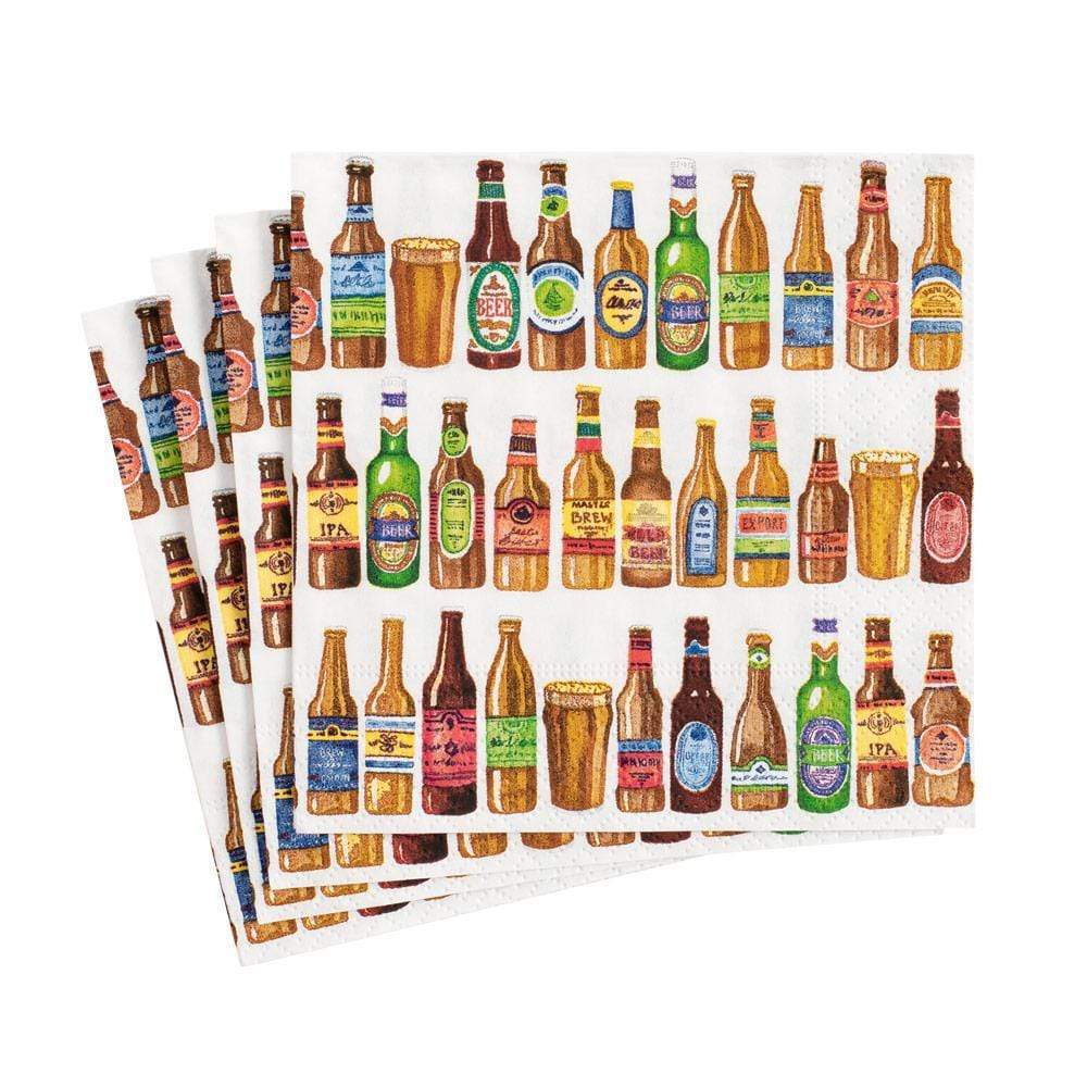 An image of Caspari 99 Bottles Cocktail Napkins