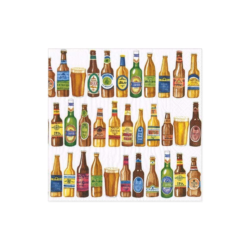 An image of Caspari 99 Bottles Cocktail Napkin