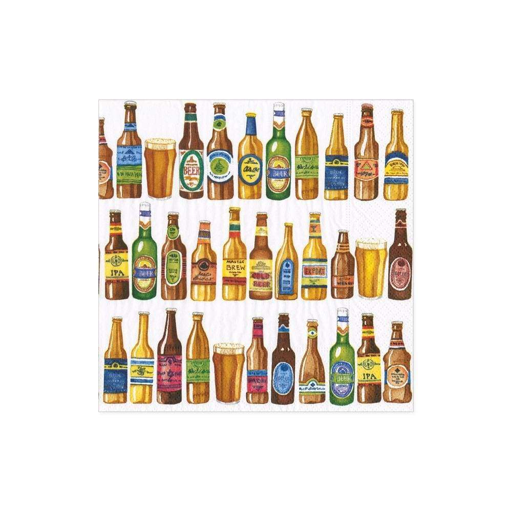 An image of Caspari 99 Bottles Cocktail Napkins