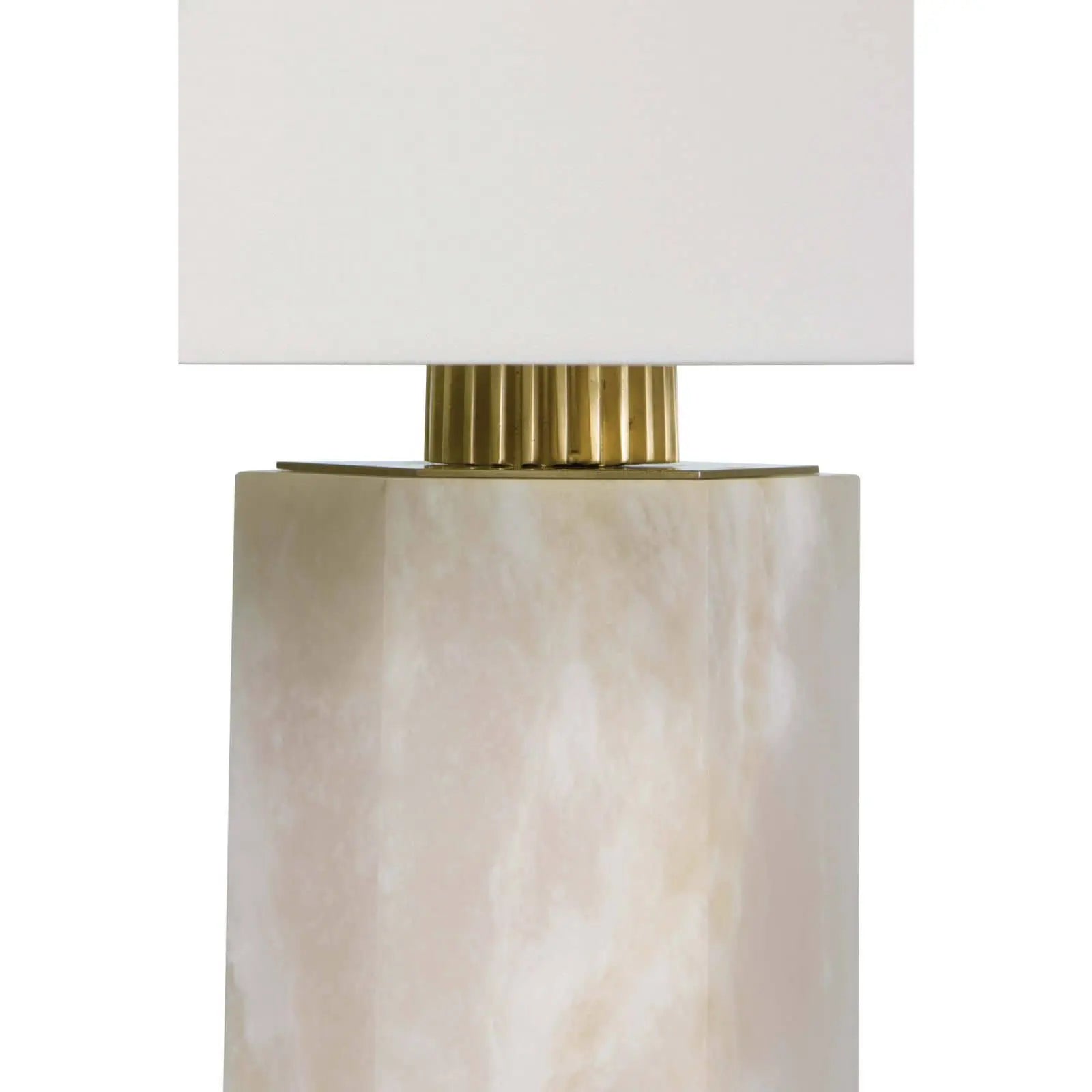 Regina Andrew Gear Alabaster Table Lamp Natural Stone H: 30.5"- 3 way 150 watts