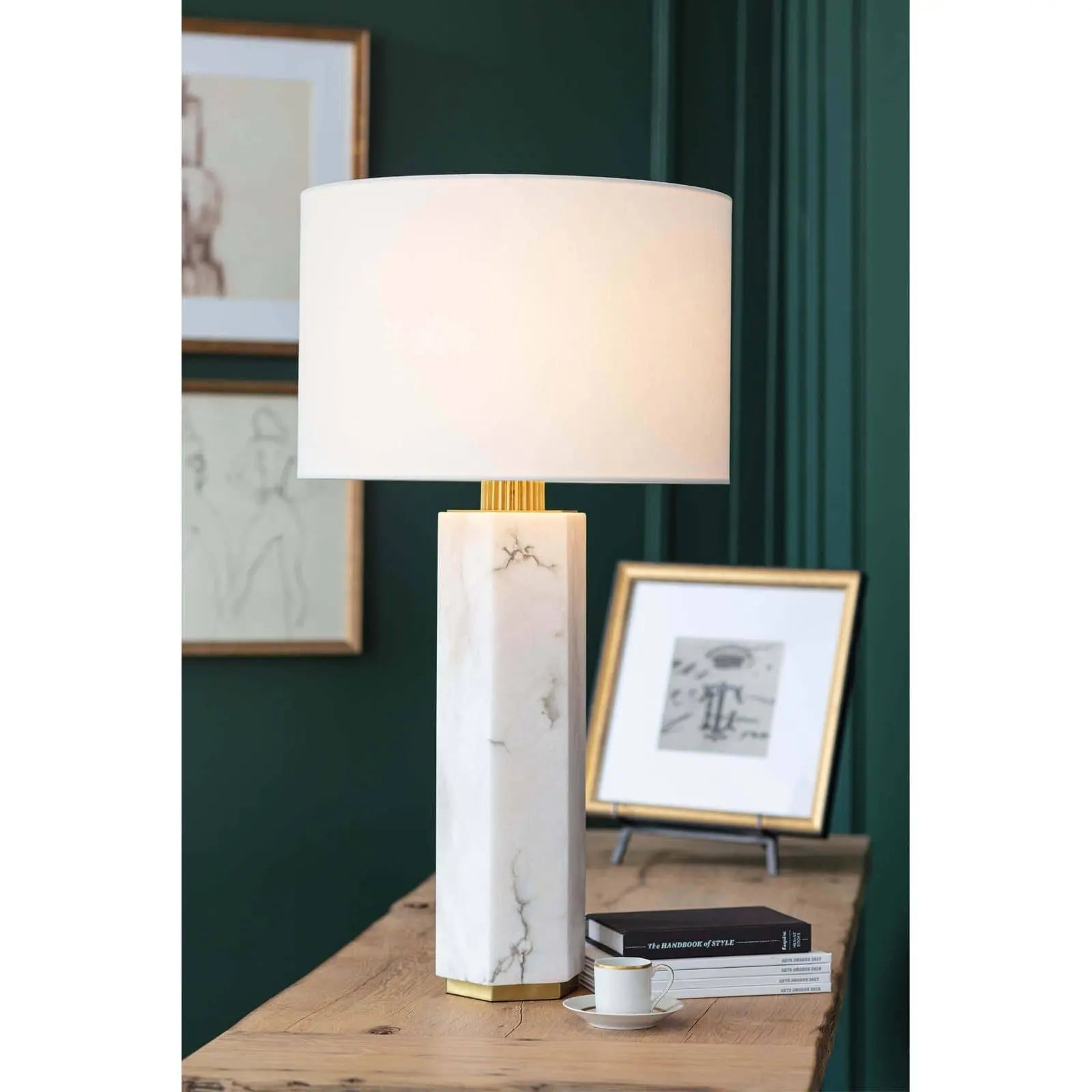 An image of Regina Andrew Gear Alabaster Table Lamp Natural Stone