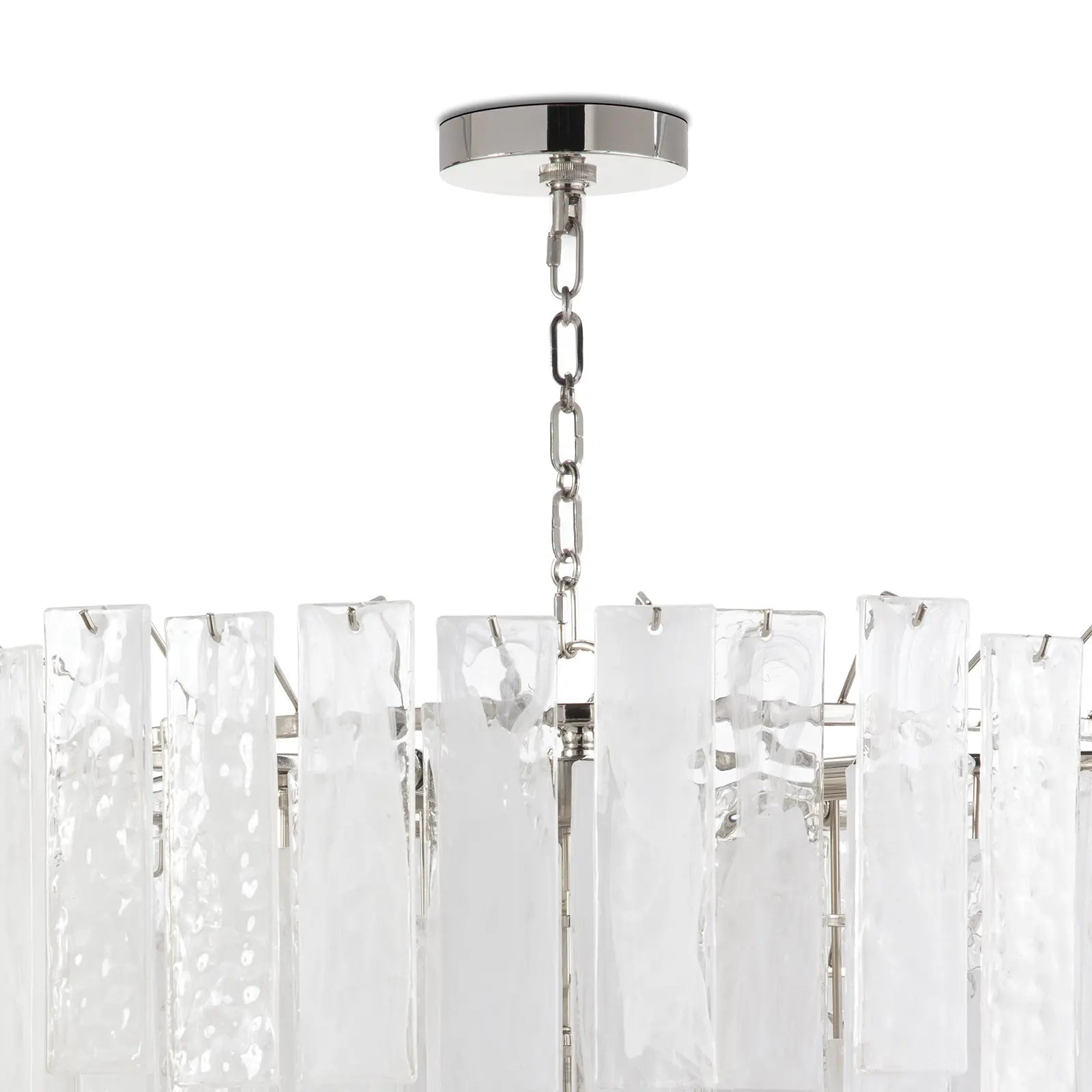 Regina Andrew Glacier Chandelier Large Clear Glass H: 27.5" W: 31"- 16 x 60 watts candelabra bulbs