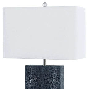 Regina Andrew Marcel Charcoal Shagreen Table Lamp H: 26" - 1 x 150 3-way